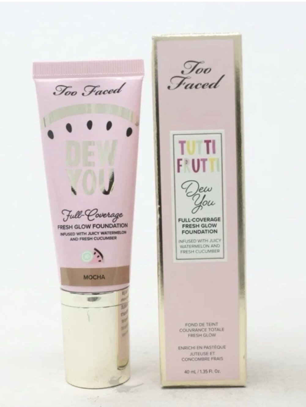 TOO FACED Tutti Frutti Dew You Fresh Glow Foundation MOCHA 1.35 fl oz